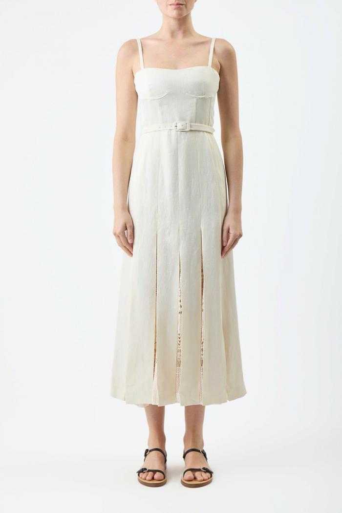 Godard Dress Ivory | Gabriela Hearst Womens Dresses