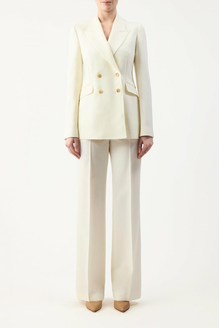 Vesta Pant Ivory | Gabriela Hearst Womens Suiting