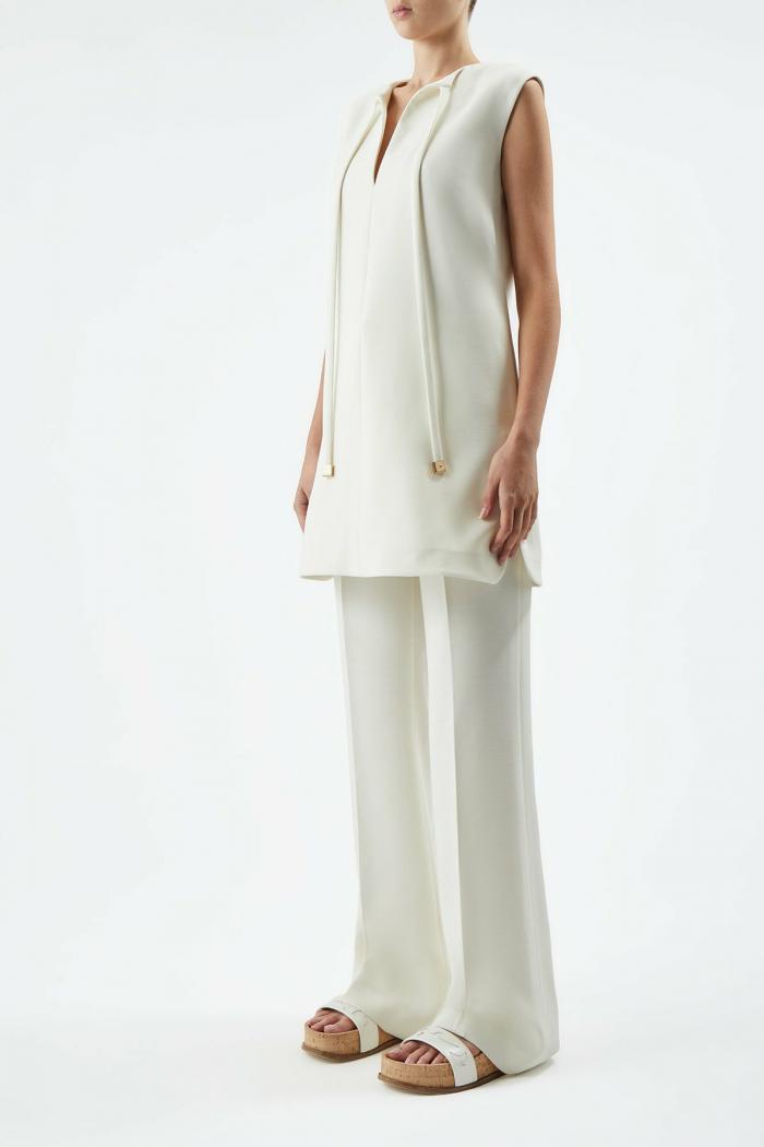 Zalman Dress Ivory | Gabriela Hearst Womens Dresses